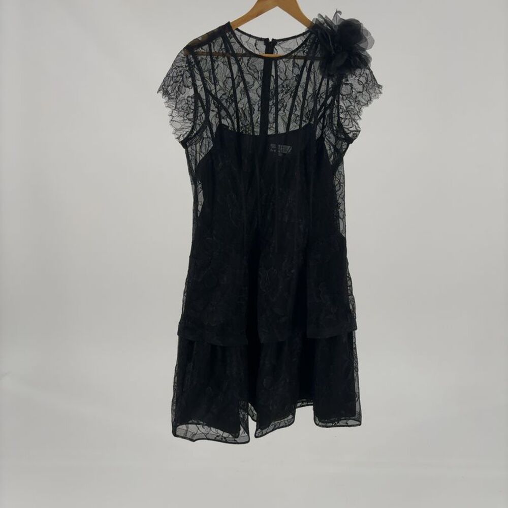 Teri Jon by Rickie Freeman Cap Sleeve Mini Dress